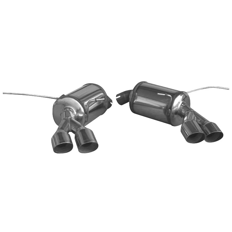 InoXcar, kaksoisurheilupakoputki, sopii MS Gransport 4.2 V8 2006- Vasen/Oikea 2x80mm