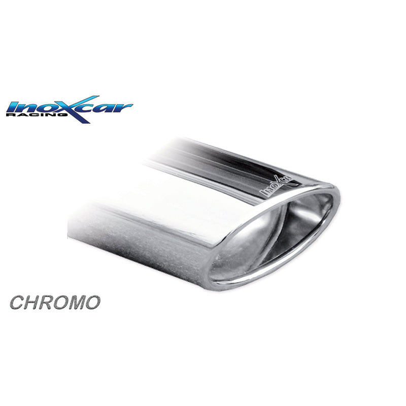 InoXcar, urheilupakoputki, sopii Mazda MX-5 1.6i 16v 1998-2000 1x120x80mm Oblique