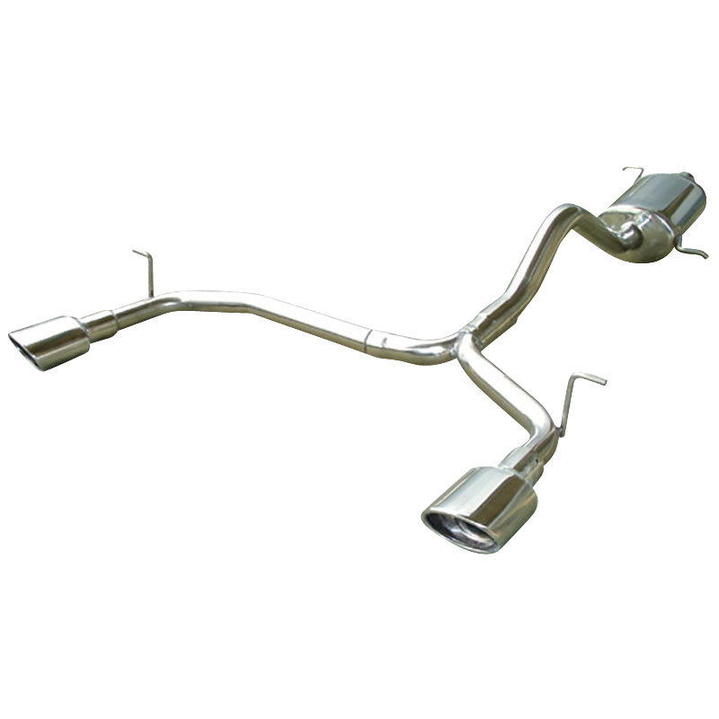 InoXcar, kaksoissporttivaimennin, sopii Mercedes ML 270 CDi 1999- vasen/oikea 120x80mm