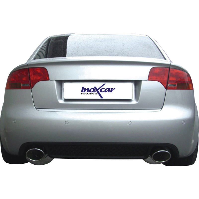 InoXcar, kaksoisurheilupakoputki, sopii Audi RS4 4.2 V8 2006- Left/Right 150x105mm Oblong