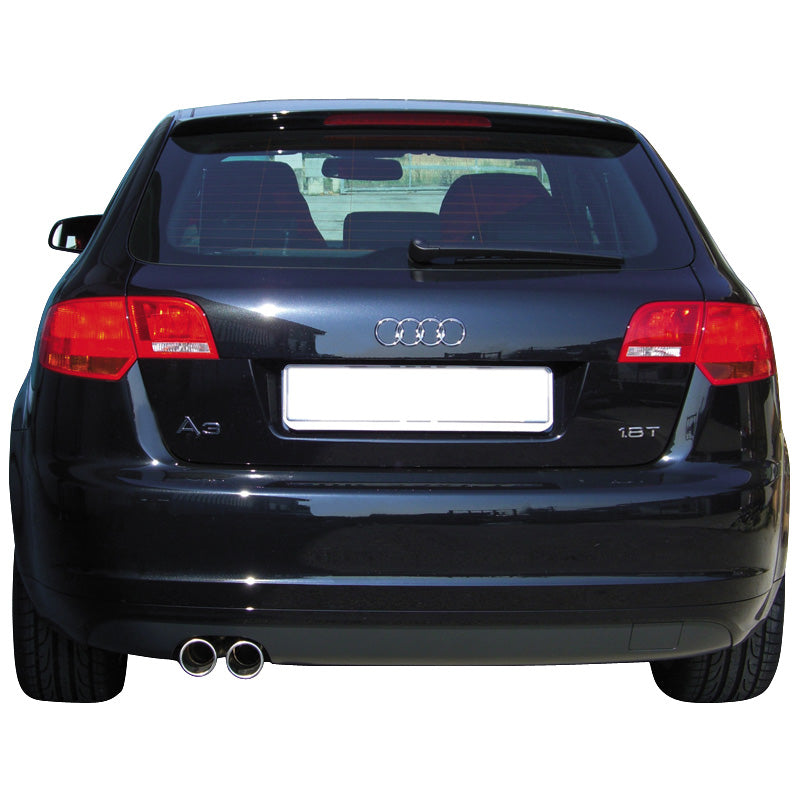 InoXcar, urheilupakoputki, sopii Audi A3 8P 1.8TFSi (160HP) 5/2005- 2x80mm