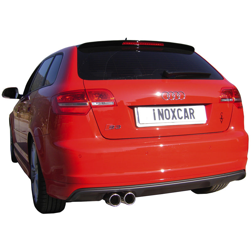 InoXcar, urheilupakoputki, sopii Audi S3 8P Sportback 2.0TFSi (265HP) 2008- 2x80mm