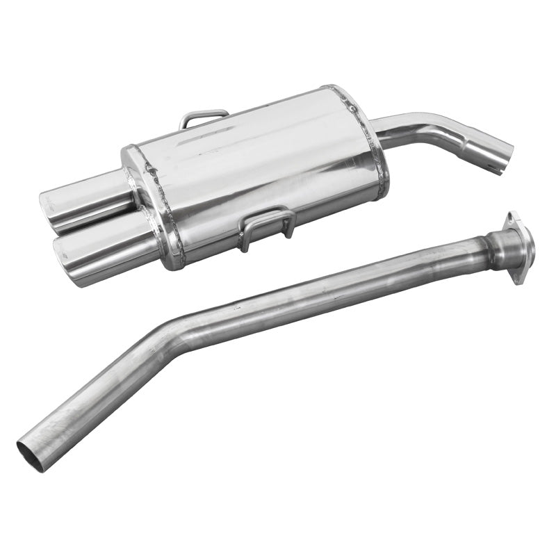 InoXcar, urheilupakoputki, sopii BMW 3-Series E36 323i 24v 1992- 2x90x70mm