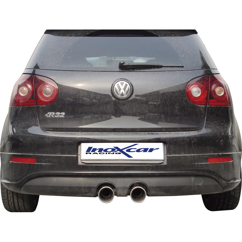 InoXcar, Sportsudstødning 'Center', sopii Volkswagen Golf V R32 3.2 V6 (250HP) 2004- Vasen/Oikea 102mm