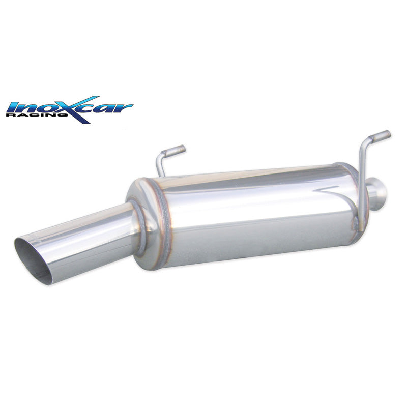 InoXcar, urheilupakoputki, sopii Peugeot 206 16v GTI 136hp 1994-2004 1x90mm Ralli