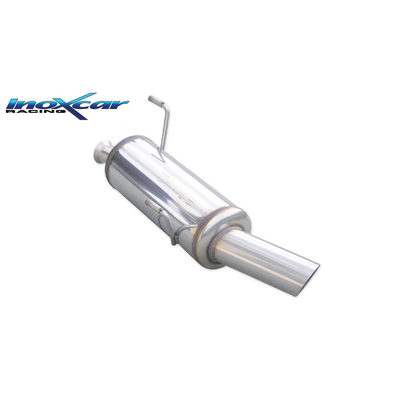 InoXcar, sporttipakoputki, sopii Peugeot 206CC 2.0 16v 136hp 2001-2004 1x90mm Rally