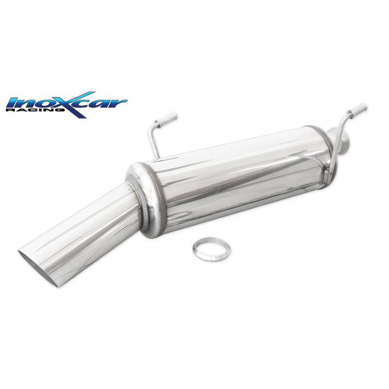 InoXcar, urheilupakoputki, sopii Peugeot 206CC 1.6 HDI 110hp 2005- 1x90mm Rally