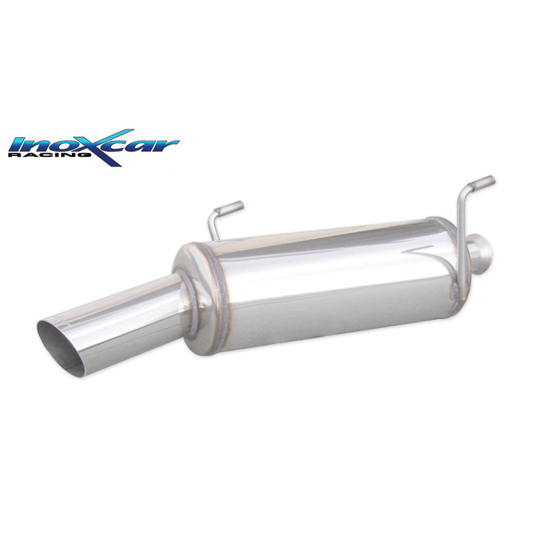InoXcar, urheilupakoputki, sopii Peugeot 206 1.4 16v/1.4XS 90hp 2001-2006 1x90mm Rally