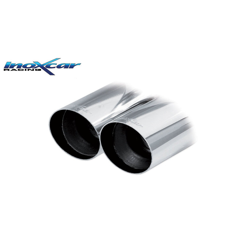 InoXcar, urheilupakoputki, sopii Renault Clio IV 1.2 75hp 2013- 2x80mm X-Race