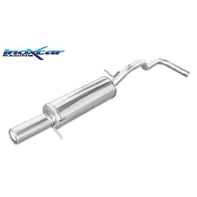 InoXcar, Sportavgassystem, passar Seat Ibiza 6K 1.9 TDI 90hk 1997-2000 1x80mm