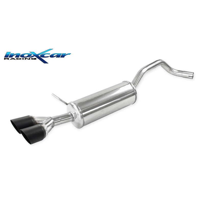 InoXcar, urheilupakoputki, sopii Seat Ibiza SC (6J) 1.2 Tsi FR 110hp 2015- 2x80mm Ceramic Black