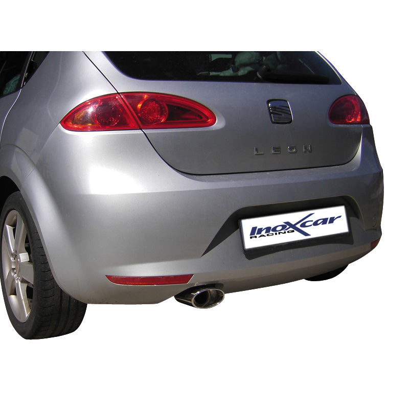 InoXcar, urheilupakoputki, sopii malliin Seat Leon 1P 1.6 (102HP) 2005- 120x80mm Oblique