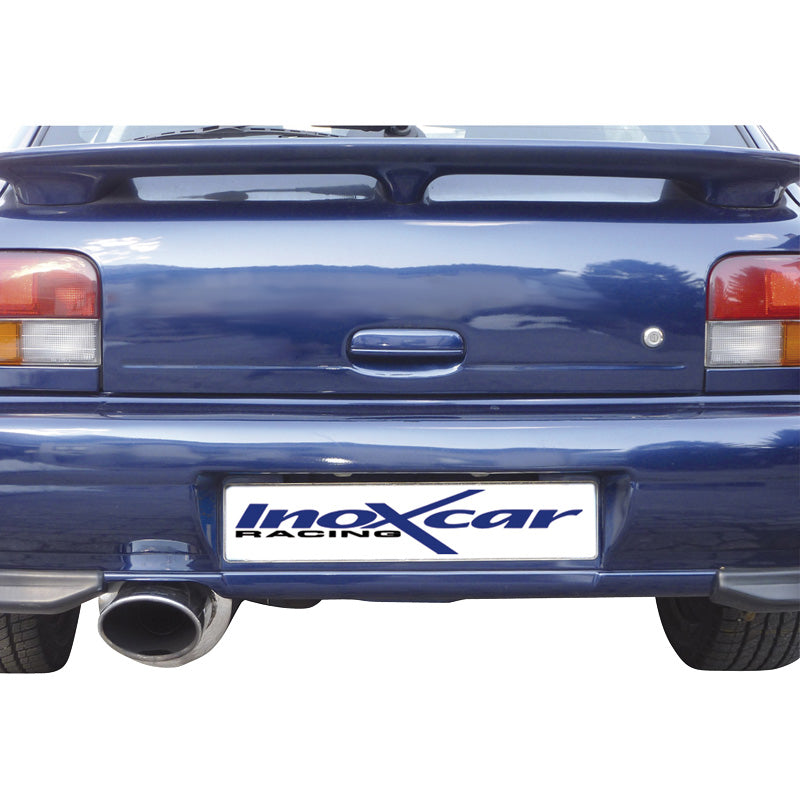 InoXcar, Urheilupakoputki, sopii Subaru Impreza 4WD 2.0 GT-Turbo -2000 150x105mm