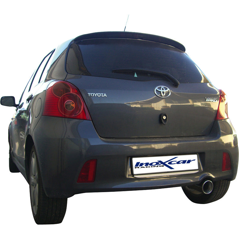 InoXcar, urheilupakoputki, sopii Toyota Yaris II 1.8TS (133HP) 2006- 102mm