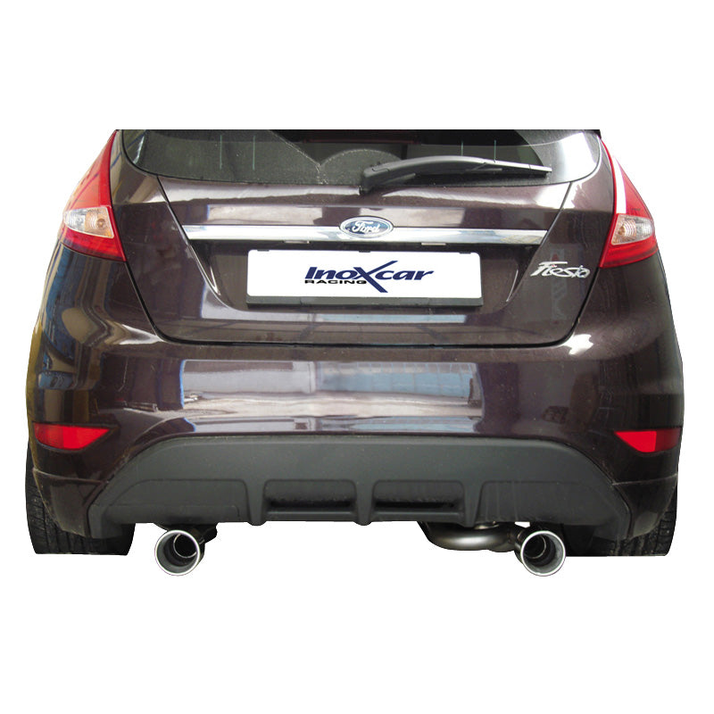 InoXcar, Kaksoisurheilupakoputki, sopii Ford Fiesta VII 1.6 (120HP) 9/2008- 102mm