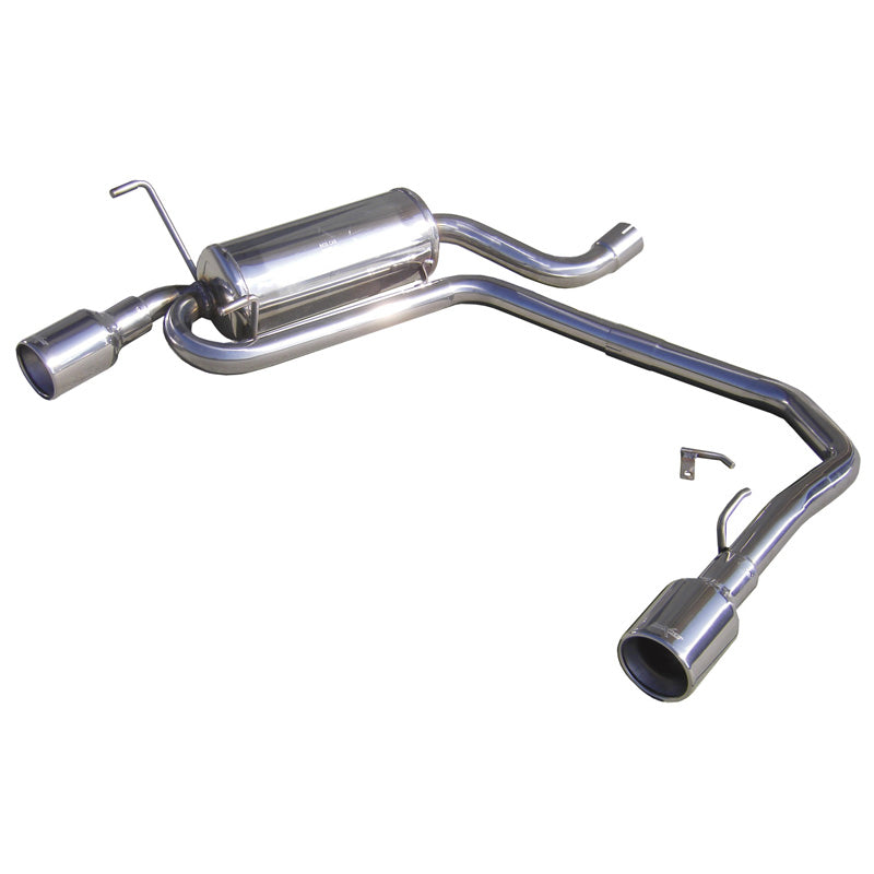 InoXcar, kaksoisurheilupakoputki, sopii Peugeot 406 Coupe 3.0 V6 Vasen/Oikea 102mm