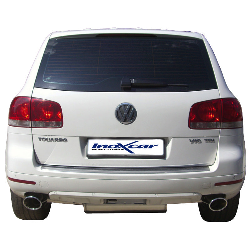 InoXcar, Kaksoisurheilupakoputki, sopii Volkswagen Touareg 5.0 V10 TDi (313HP) 2007- 150x105mm