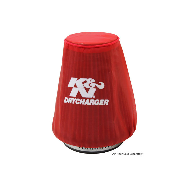 K&N, PreCharger-suodattimen suojus - Punainen - 133x152mm