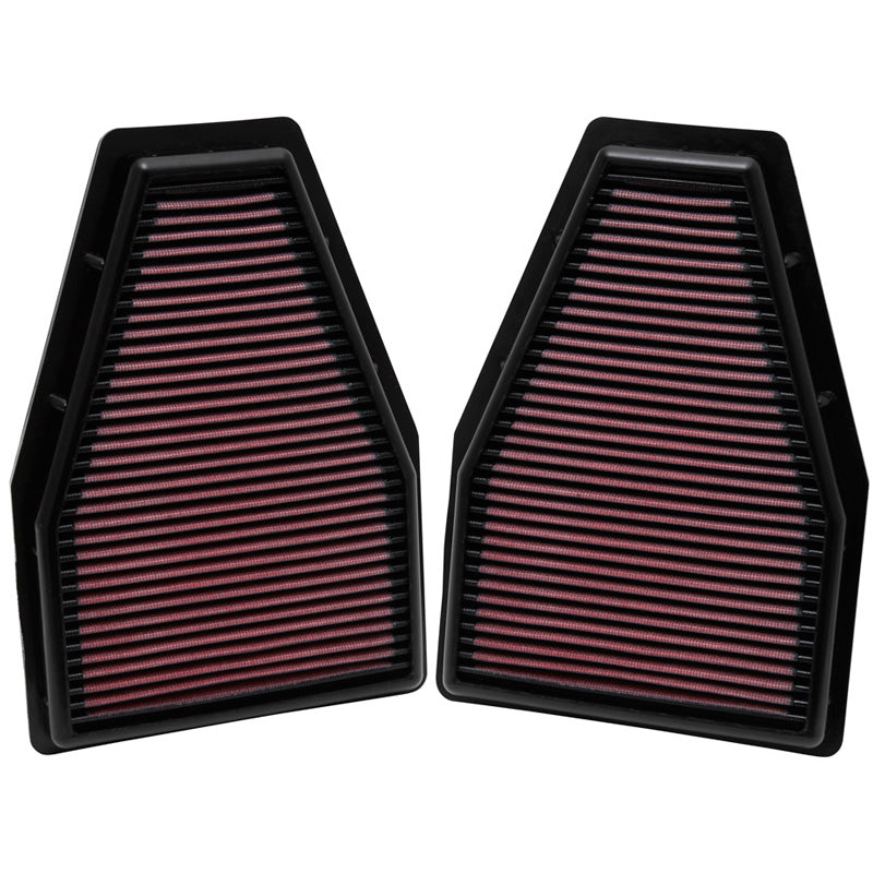 K&N Paneelisuodatin, sopii Porsche 911 3.4, 3.6, 3.8 pois lukien GT2 RS 2012-2014 / 911 Carrera 3.8 2013-2014 (2 kpl) (33-2484)