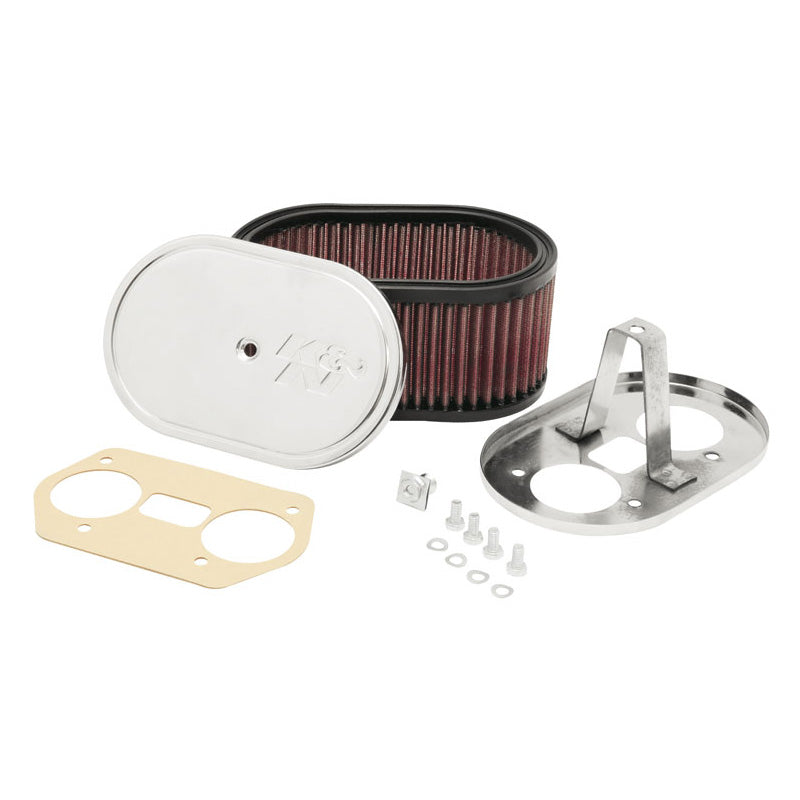 K&N Custom Racing Assembly Small Oval, sopii Weber 36/40/44 IDF/IDA, kokoonpanon korkeus 85mm (56-1170)