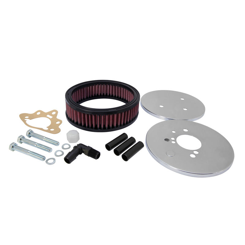 K&N Custom Racing Assembly Round, sopii Stromberg 175 CD, keskireikä, halkaisija 150 mm, kokoonpanon korkeus 47mm (56-1620)