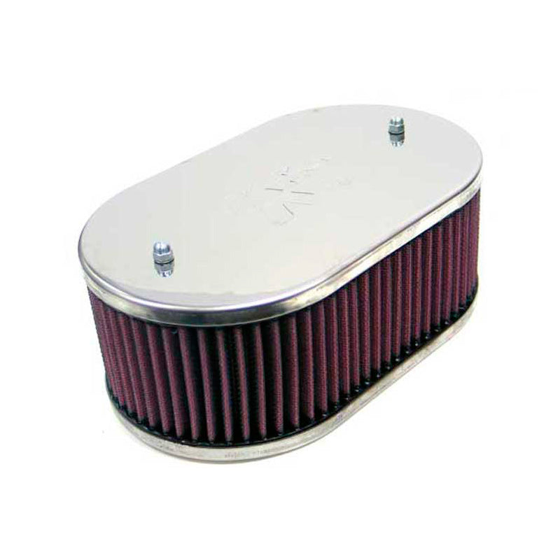 K&N, paneelisuodatin, Large Oval, sopii Weber 32/36 DGV/DGAV/DGMS, 38 DGAS/DGAR, kokoonpanon korkeus 65mm (56-9075)