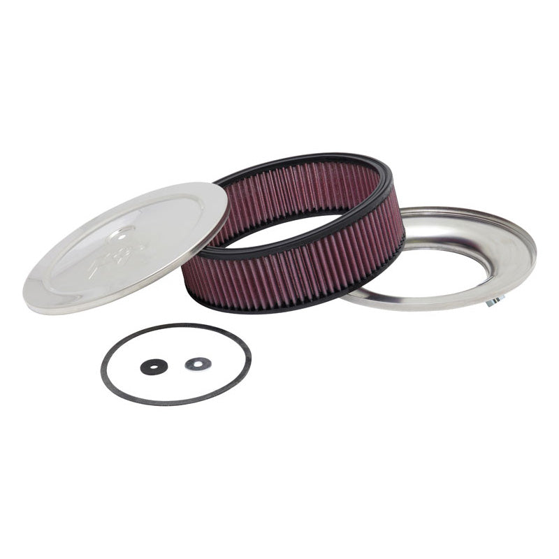 K&N Runt luftfilter - 130 mm fläns, 229 mm diameter, 105 mm höjd (60-1120)