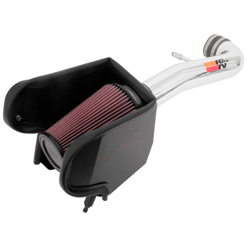 K&N High Performance Air Intake Kit, sopii Jeep Wrangler JL/Gladiator 3.6L V6 2018- (77-1576KP)