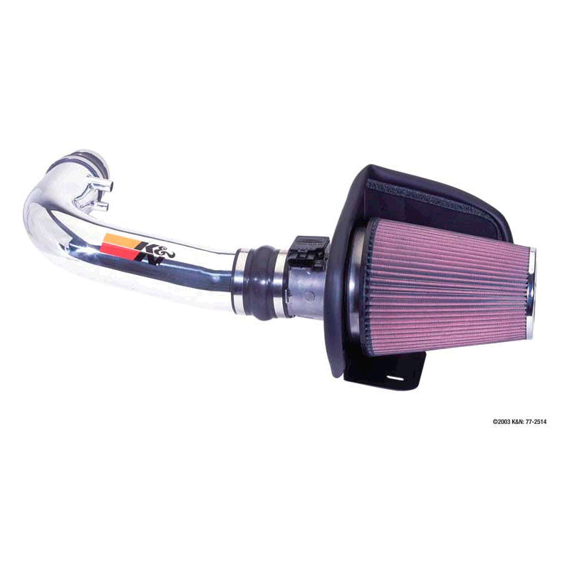 K&N High Performance Air Intake Kit, sopii Ford F150/Expedition/Lobo V4.6L/5.4L V8 1997-2004 (77-2514)