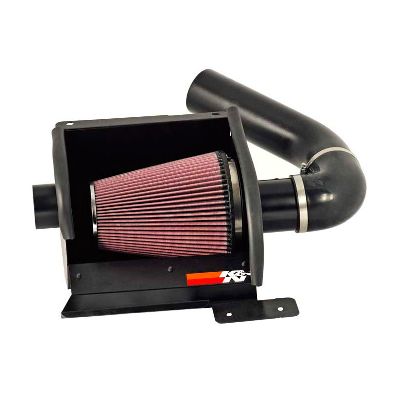 K&N High Performance Air Intake Kit, passar Ford E150/E250/E350/E450/E550 5.4l V8/6.8L V10 1997-2019 - Textured Black (77-2570KTK)