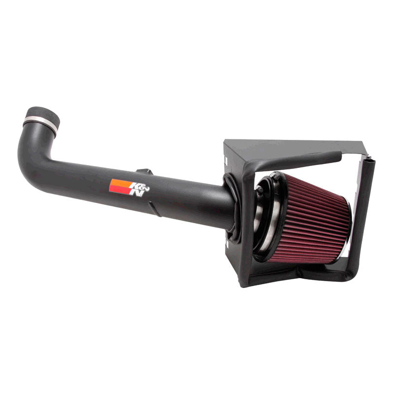 K&N High Performance Air Intake Kit, sopii Ford F250 Super Duty 5.4L V8 2008-2010 - Teksturoitu musta (77-2577)