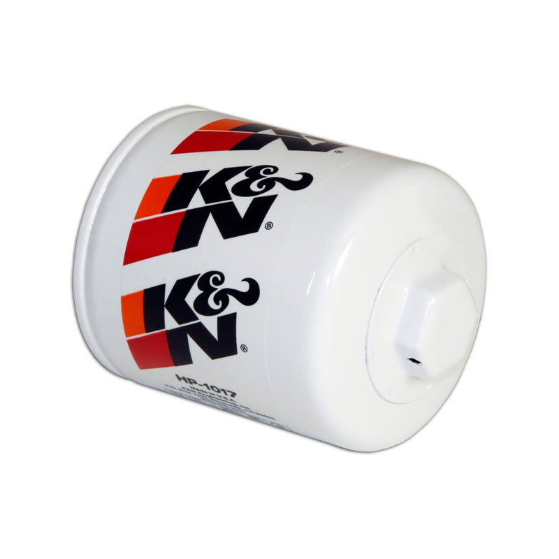 K&N-öljynsuodatin - Spin-On 76x95mm, sopii Chrysler, Dodge, Jeep, Alfa Romeo, Buick, Chevrolet, GMC, Freightliner, Fiat, Isuzu, Holden (HP-1017)