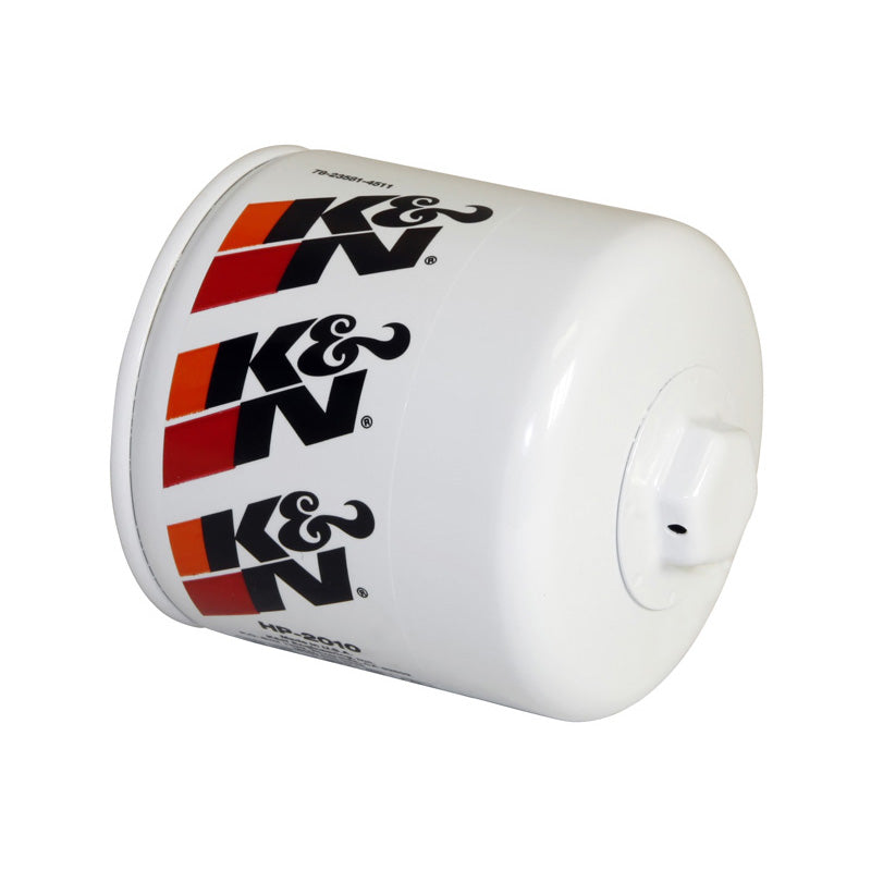 K&N öljynsuodatin - Spin-On 93x102mm, sopii Ford, Blue Bird, Chevrolet, Dodge, GMC, Jeep, Chrysler, Mercury (HP-2010)