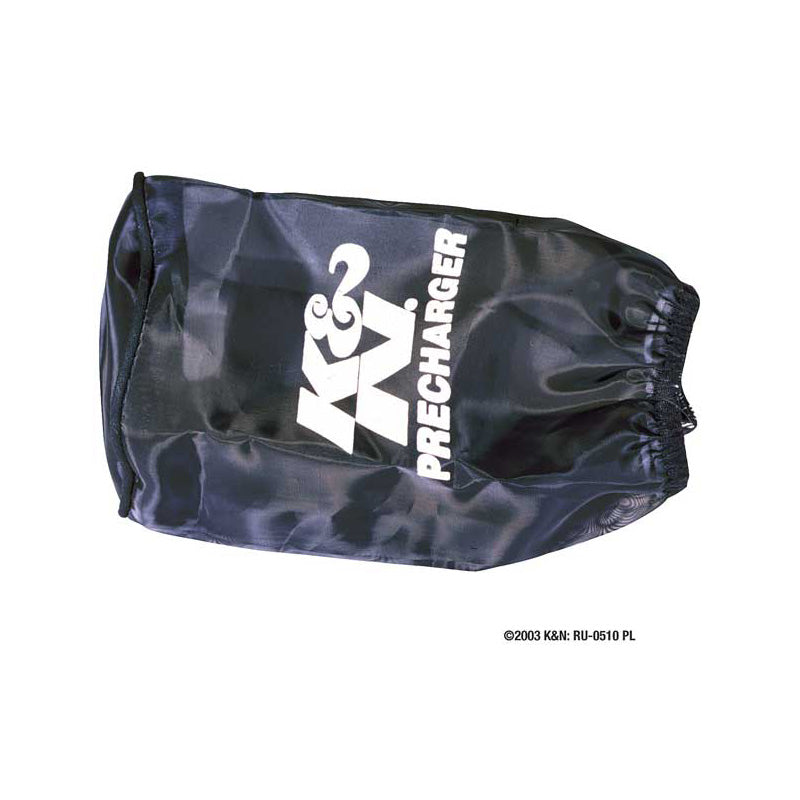 K&N Precharger-suojus RU-0510:lle, 89 x 127mm - Musta (RU-0510PK)