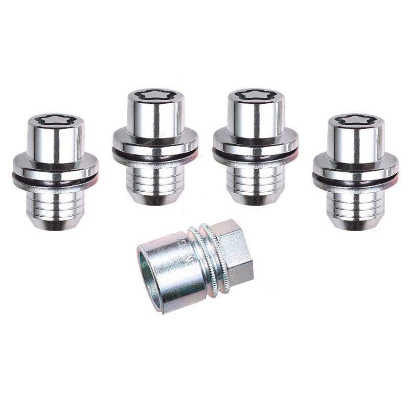 McGard, pyörän lukituspultti M14x1,50 - tasainen - 19,4 mm pituus (22 mm kanta) - 4 kpl + avain
