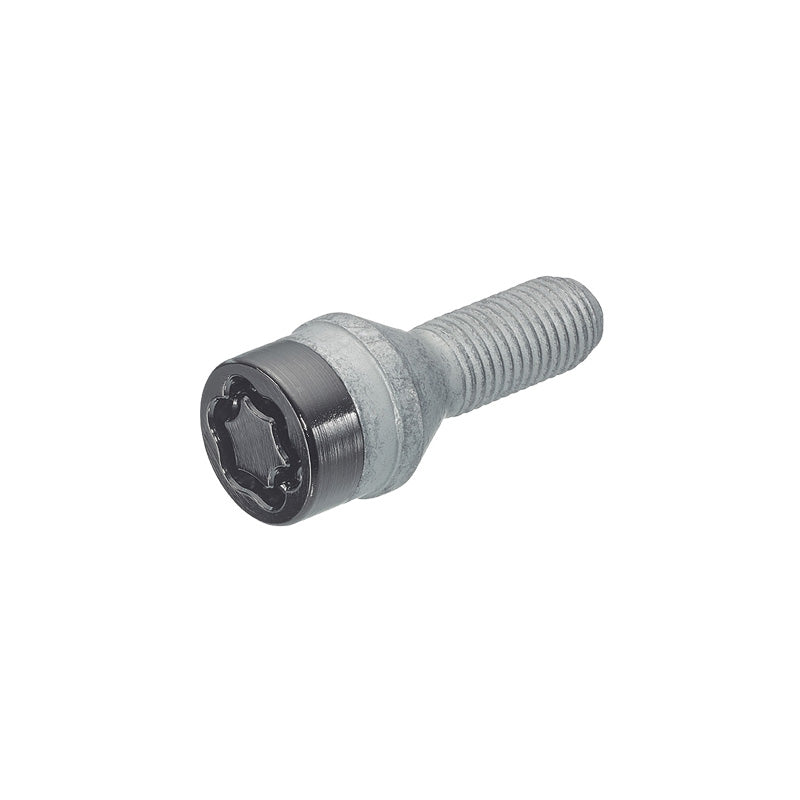 McGard, pyörän lukituspultit M14x1.50 Musta - Kartio - Pituus 30mm (17mm kanta) - Sarja 4 kpl + avain