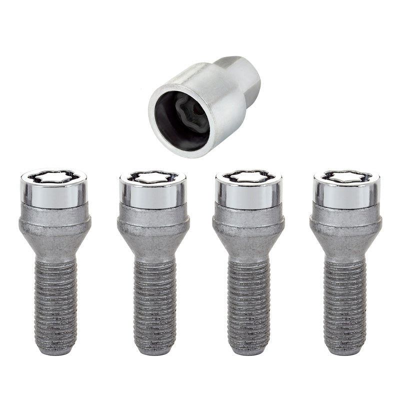 McGard, pyörän lukituspultit M14x1.50 - Kartio - Pituus 30mm (17mm kanta) - Sarja 4 kpl + avain