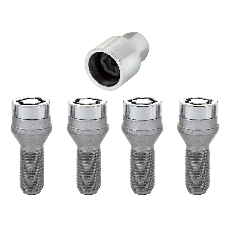 McGard, Pyörän lukituspultit M14x1.50 - Kartio - Pituus 27,3mm (17mm kanta) - Sarja 4 kpl + avain