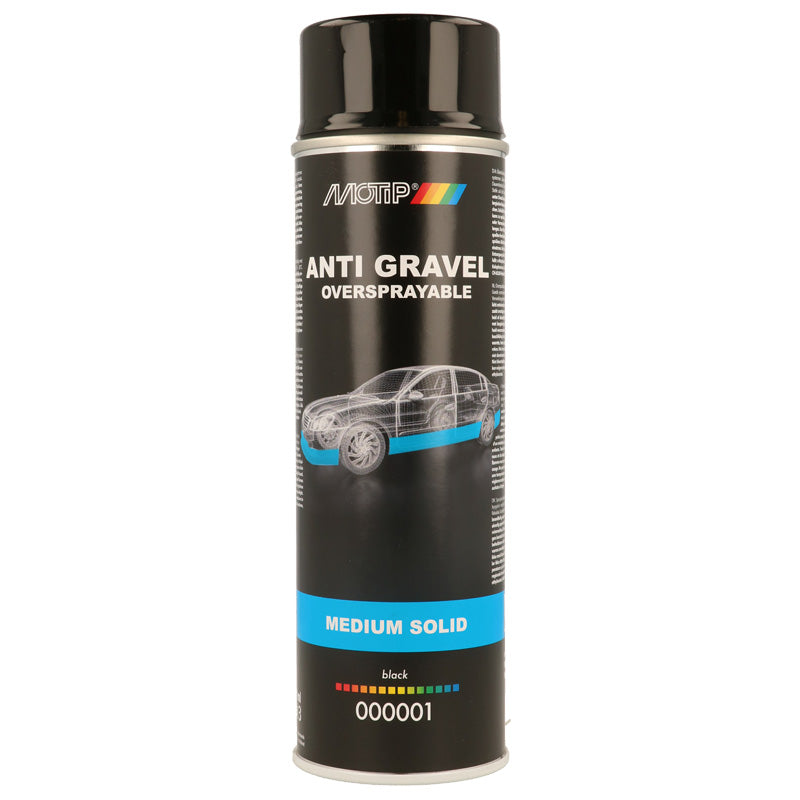 Motip, Stone Chip Spray - Svart - 500ml