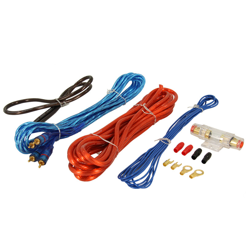Newsound, kaapelisarja 750W - 10mm2, jossa 5m virtajohto ja RCA-kaapeli