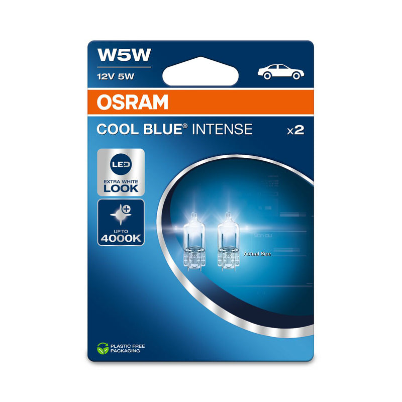 Osram, Cool Blue Intense xenon-lamput - T10 - 12V/5W - 2 kpl:n setti.