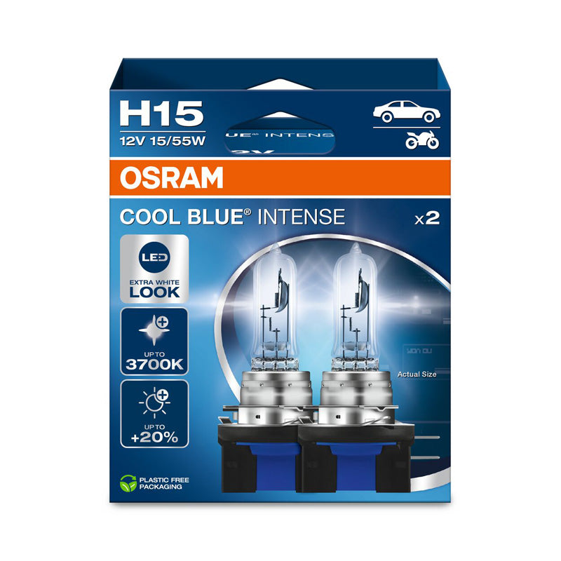 Osram, Cool Blue Intense halogeenipolttimot - H15 - 12V/55-15W - 2 kpl:n sarja