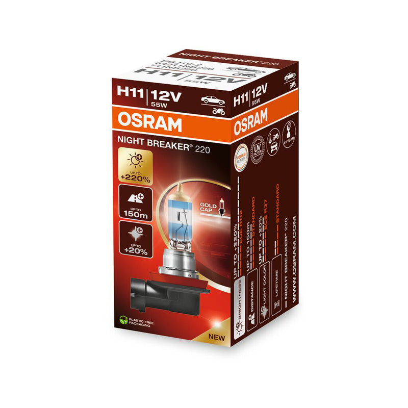 Osram, Night Breaker 220 halogeenipolttimo H11 - 12V/55W - yksittäiskappale