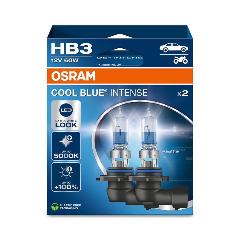 Osram, Cool Blue Intense halogeenipolttimot - HB3 (9005) - 12V/60W - 2 kpl:n sarja
