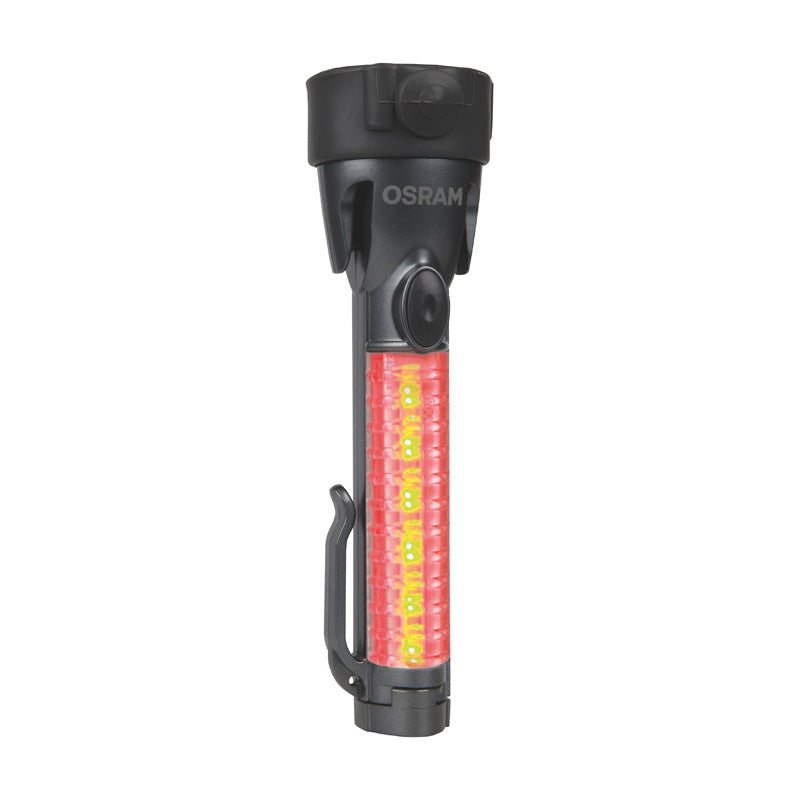 Osram, LEDguardian® Saver Light Plus - monitoiminen turvavalo hätävasaralla ja turvavyön leikkurilla