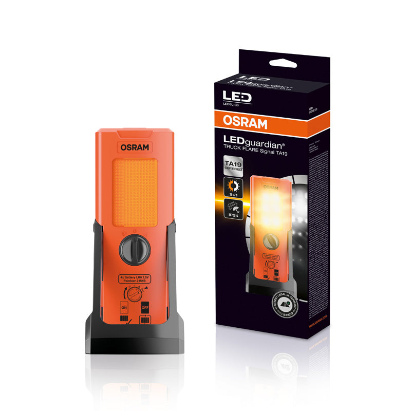 Osram, LEDguardian® Truck Flare Signal TA19 - varoitusvalo soihtutoiminnolla