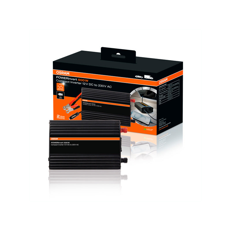 Osram, jännitemuunnin, Modified Sine Wave Inverter 12V DC 500W - jännitemuunnin