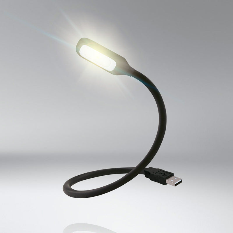 Osram, ONYX COPILOT Joustava LED-lukulamppu - USB - Mattamusta