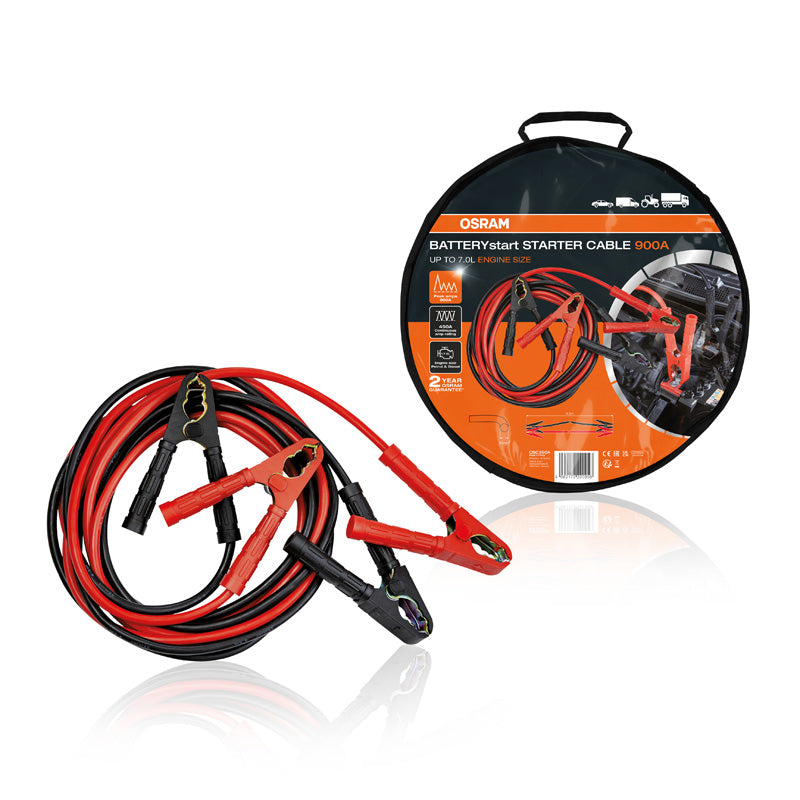 Osram, BATTERYstart 900A - Apukäynnistyskaapeli säilytyspussilla - 4,5 meter