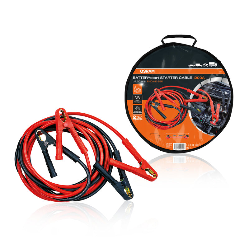 Osram, BATTERYstart 1200A - Apukäynnistyskaapelit säilytyspussilla - 5 meter